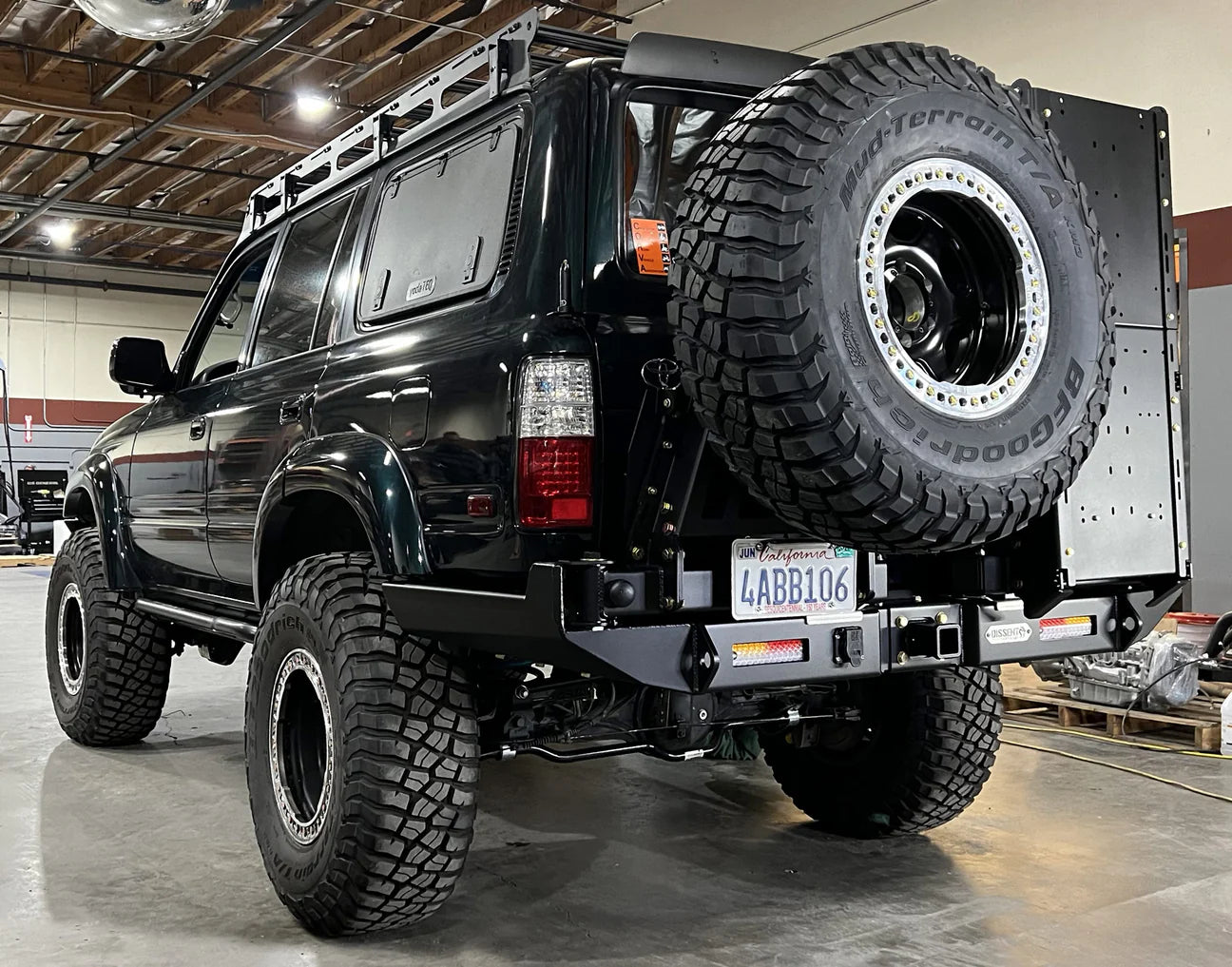 Dissent Off Road Heavy Duty Tire Carrier Swing Out for Jeep Wrangler & Gladiator - Compatible with Modular Rear Bumper | Off-Road Adventure & Overlanding Accessory