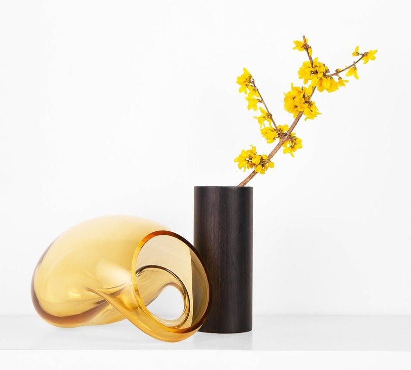 Noom Gutta Boon Vase - Modern Ceramic Home Decor for Living Room, Bedroom & Office