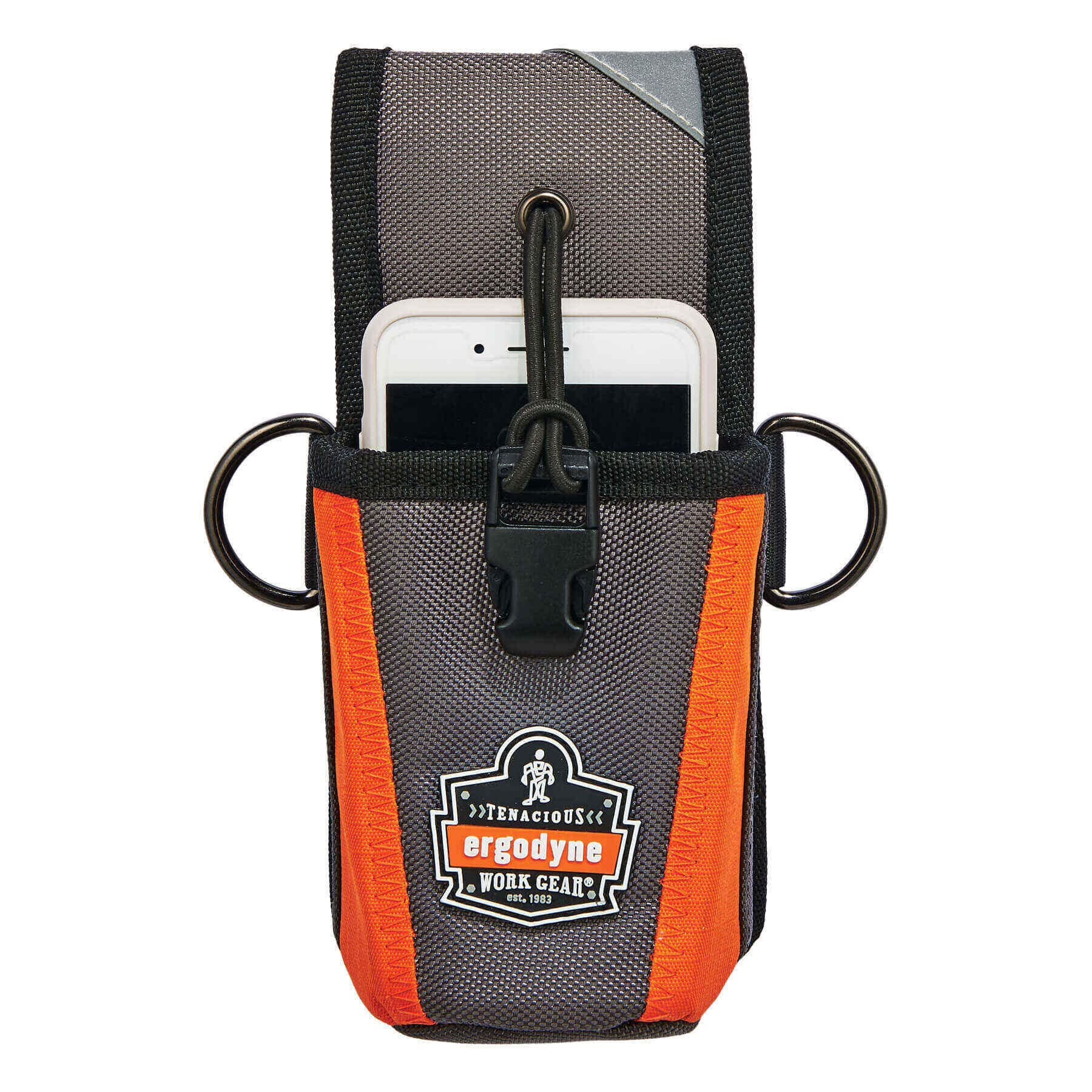 Ergodyne Arsenal 5561 Small Tool & Radio Holster Pouch - Gray | Durable Utility Belt Pouch for Construction, Landscaping & Outdoor Work