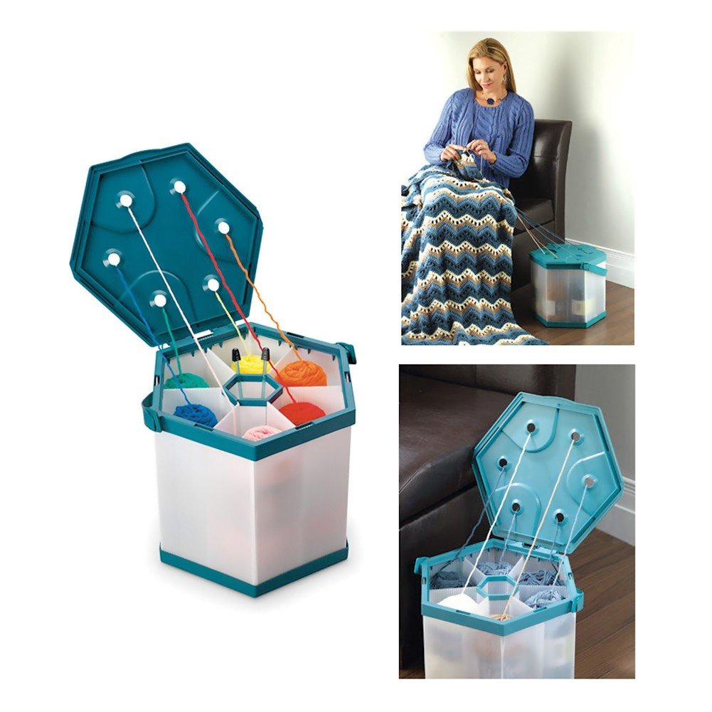 MSR Imports Portable Yarn Organizer - Compact & Lightweight Knitting Yarn Holder for Crochet & Craft Projects - Perfect for Travel, Home & DIY Enthusiasts