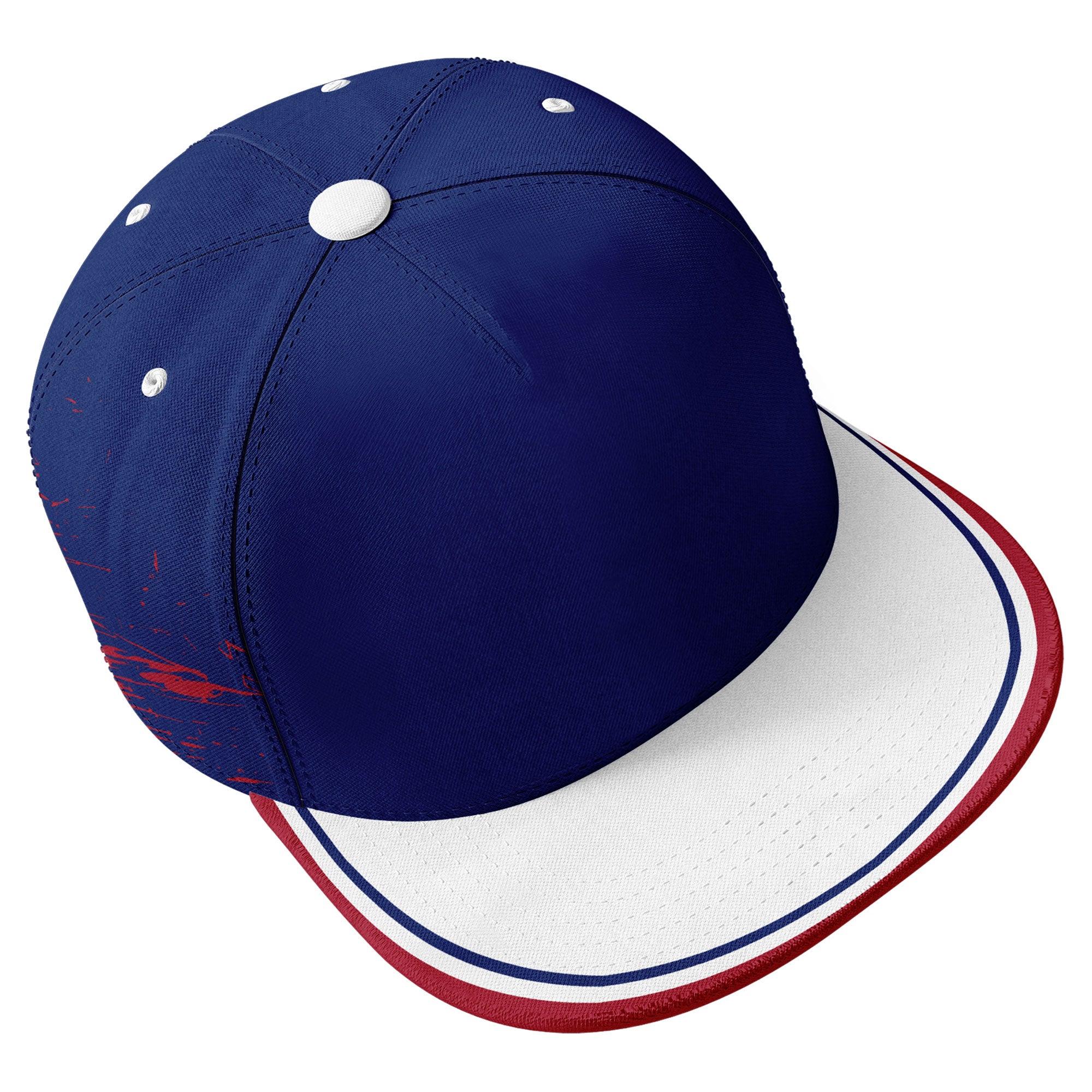 Custom NY MaxSoul Shoes & Hat Set - Personalized Blue Red White American Flag Combo | Perfect for 4th of July, Game Day & Streetwear Fashion