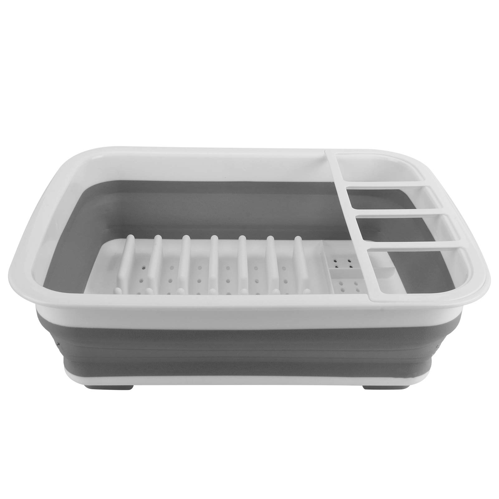 Collapsible Kitchen Dish Drainer Rack - Space Saving for Small Kitchens