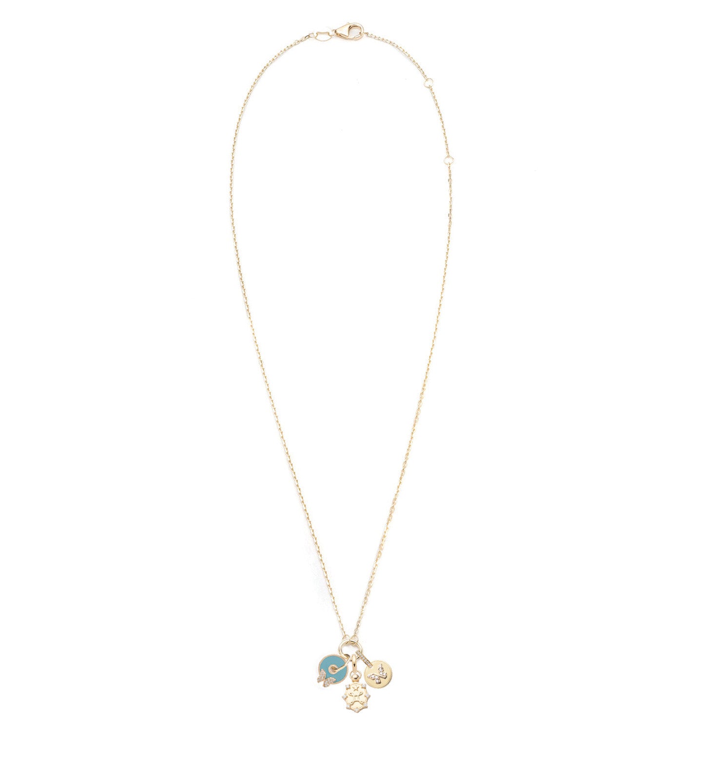 Aqua Butterfly Pendant Drop Necklace - Elegant Mini Story Jewelry for Women - Perfect for Parties, Weddings & Everyday Wear