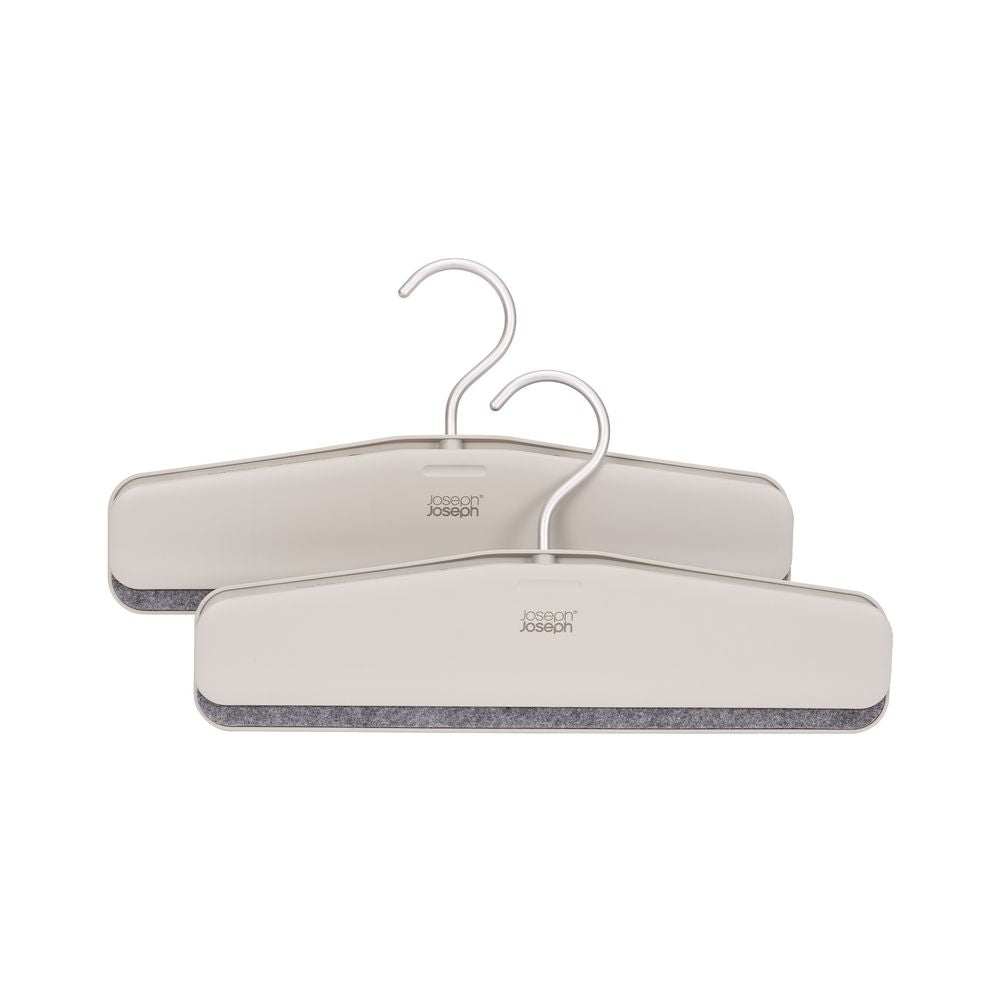 Joseph Joseph Orderly Space-Saving Clothes Hanger for Pants & Skirts - 2 Pack - Perfect for Closet Organization and Travel Packing