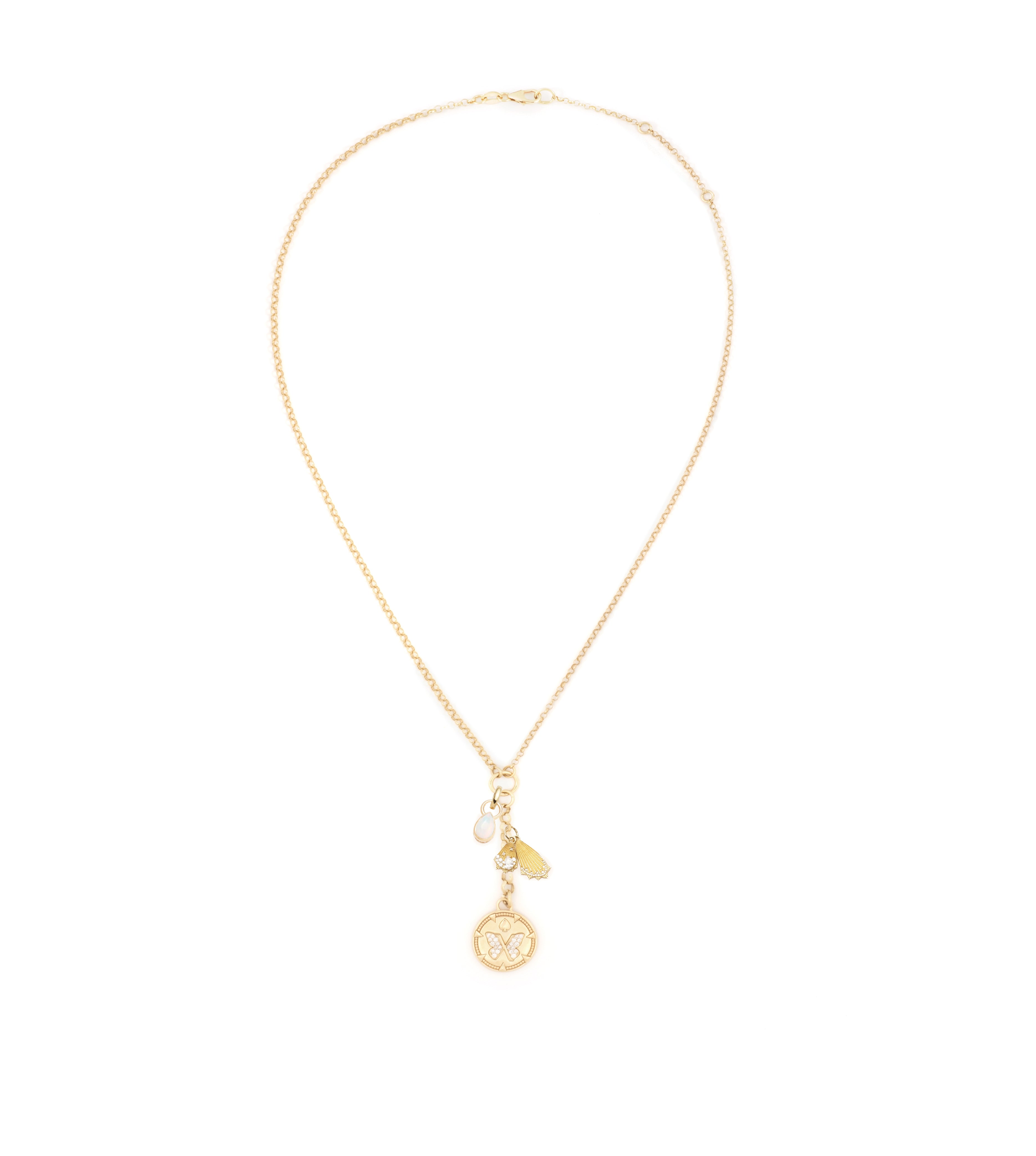 Reverie Wings & Forever Always Pair - Small Mixed Belcher Extension Chain Necklace for Women | Dainty Layering Jewelry for Everyday Wear, Date Nights & Special Occasions