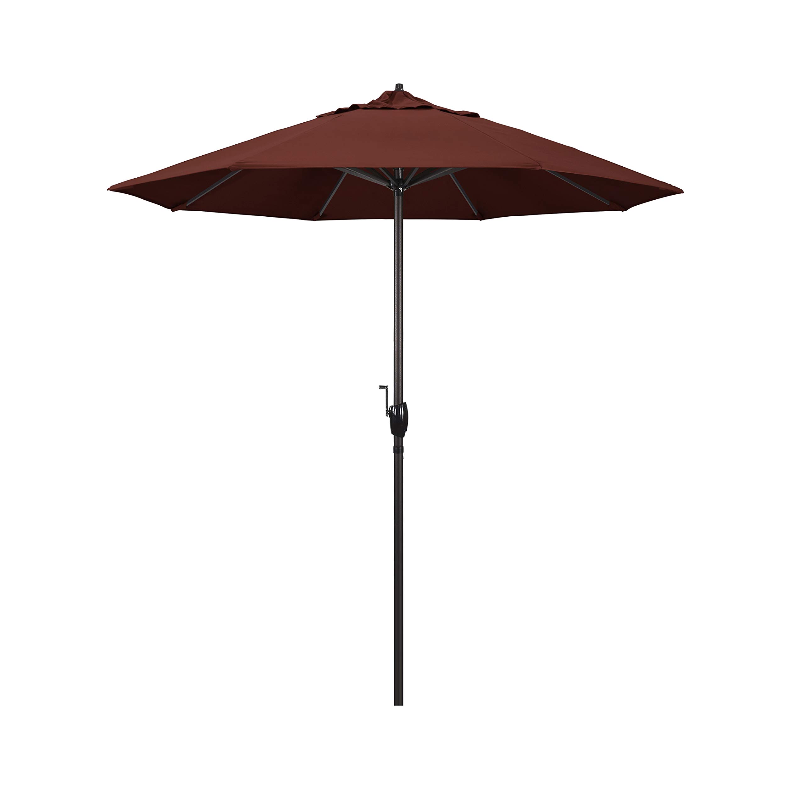 California Umbrella ATA758117-5407 Casa Series 7.5' Round Patio Umbrella in Henna - Perfect for Outdoor Dining, Poolside Lounging, and Backyard Relaxation