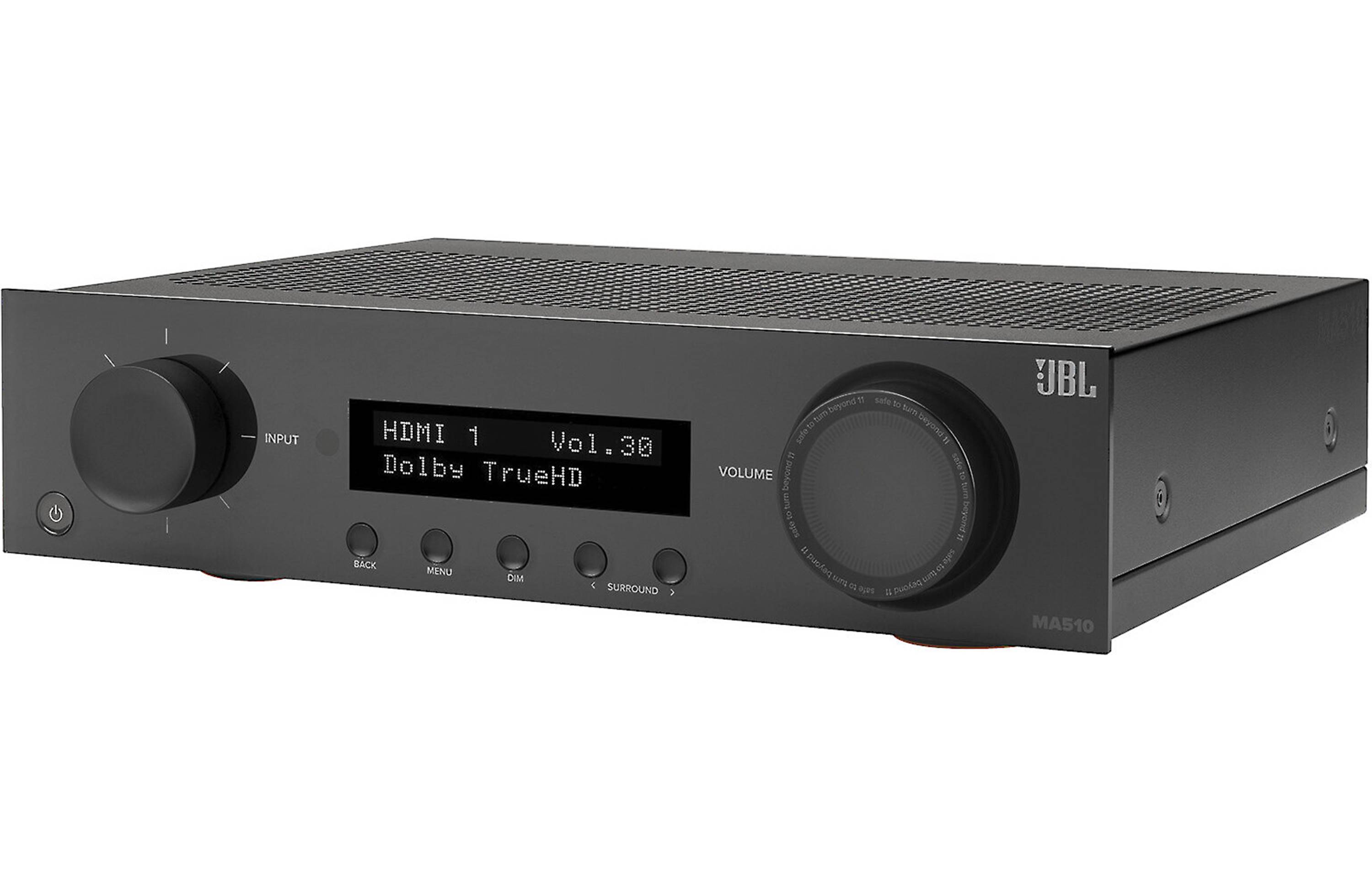 JBL MA510 5.2 Channel 8K A/V Receiver with Bluetooth, WiFi, Apple Airplay 2 & Google Cast - Open Box - Perfect for Home Theater & Audio Streaming Setup