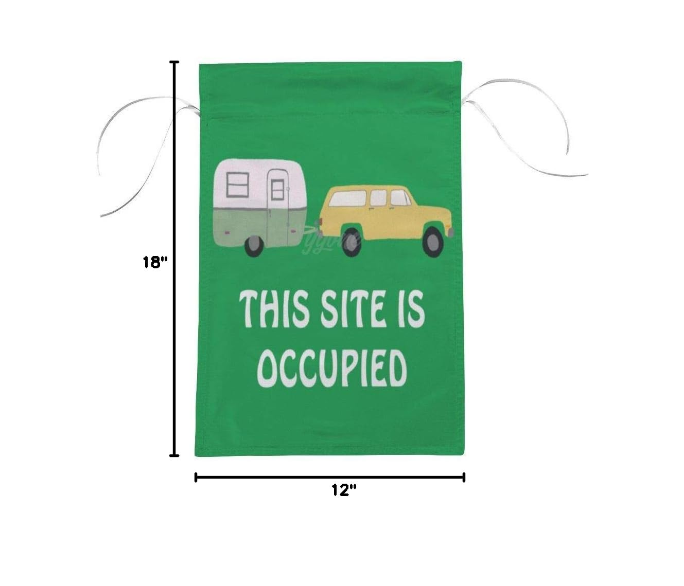 Custom Welcome & Site Occupied Outdoor Flag - 12x18 Inch Personalized Quote Sign for Home, Garden & Car Decor - Perfect for Parties, Events & Property Marking