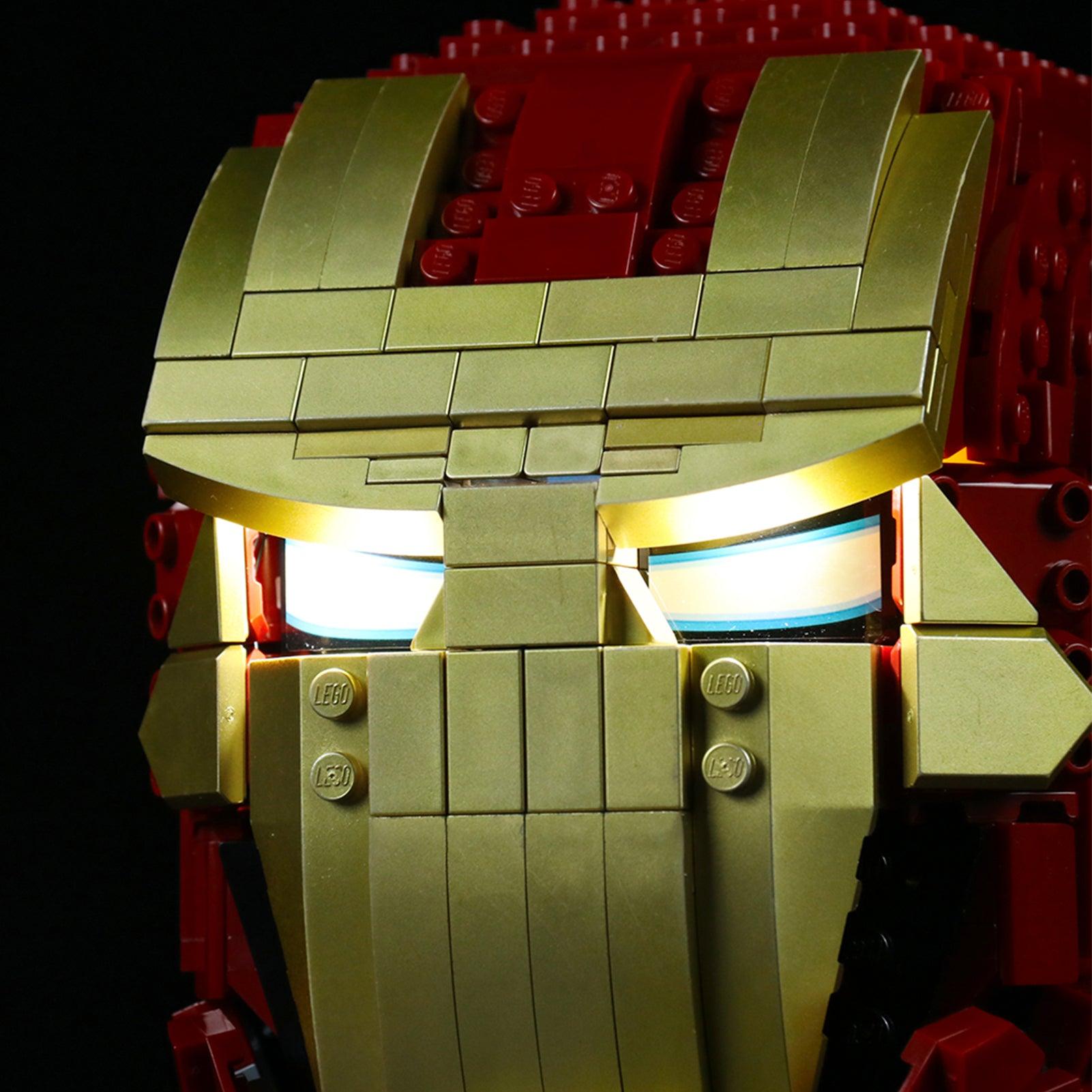 Best Light Kits for Lego Marvel Iron Man Helmet 76165 – DIY Lighting Kit for Lego Sets, Superhero Display & Night Light for Marvel Fans