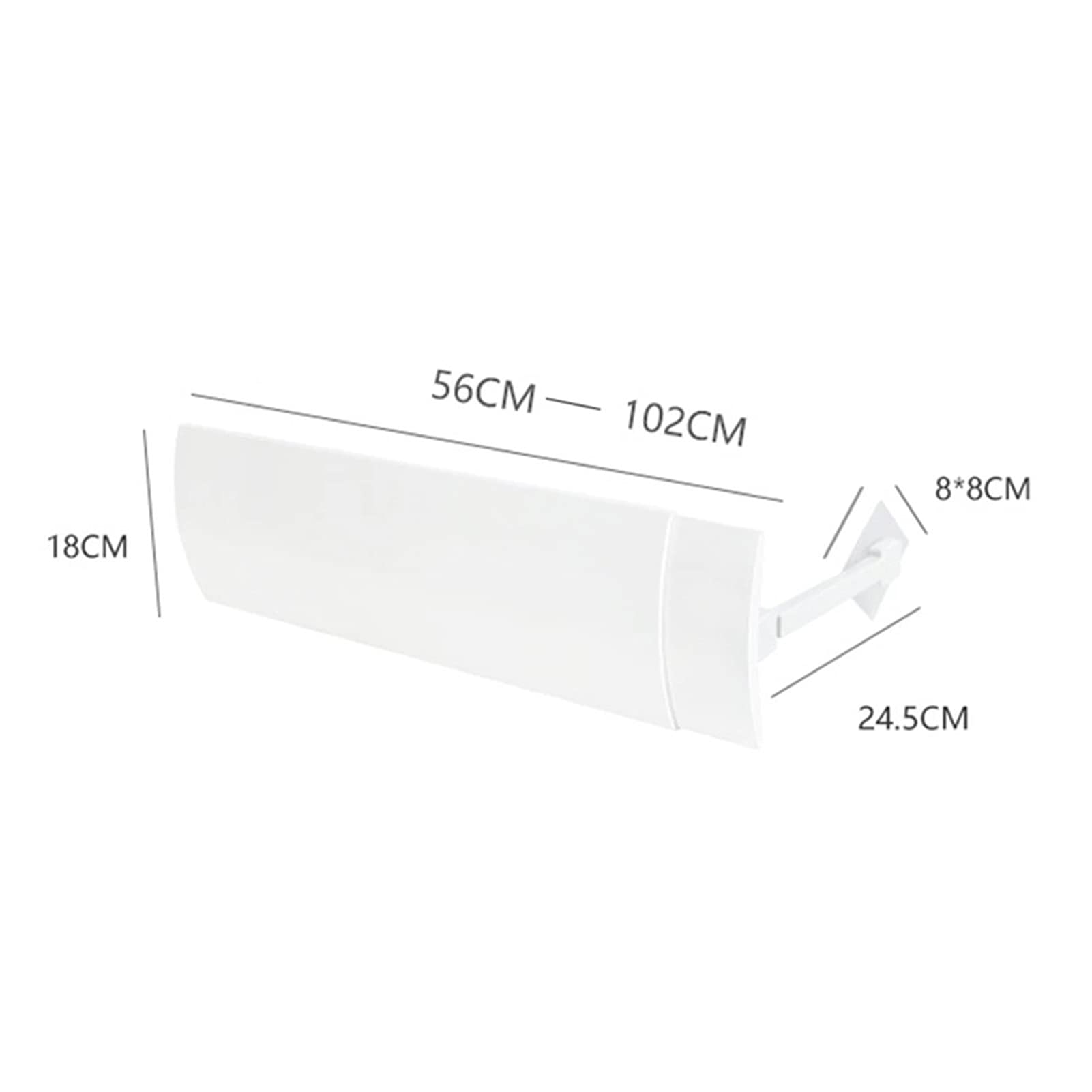 Adjustable Air Conditioner Cover - Expandable Hanging Wind Deflector Shield for Home AC Unit, Dust Protection Accessory (Perfect for Window & Wall AC Units, Bedroom & Living Room Use)