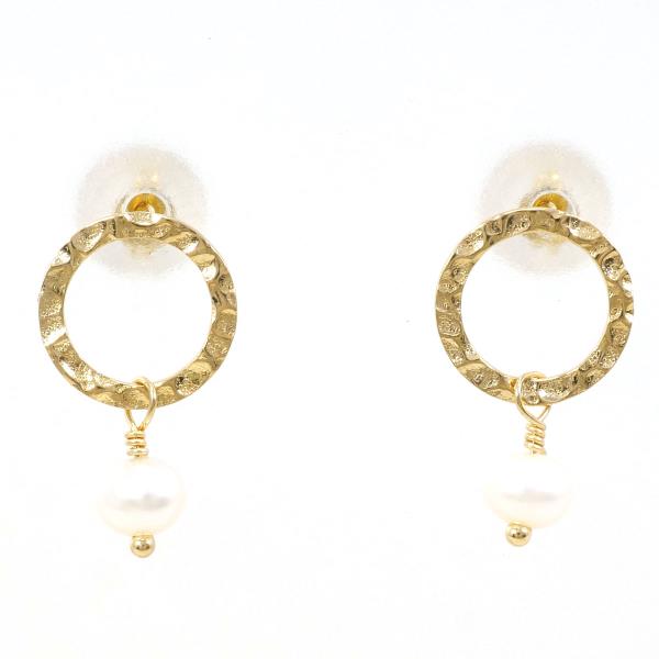 18K Yellow Gold Pearl Earrings - Classic Elegant Jewelry for Women | Perfect for Weddings, Parties & Special Occasions