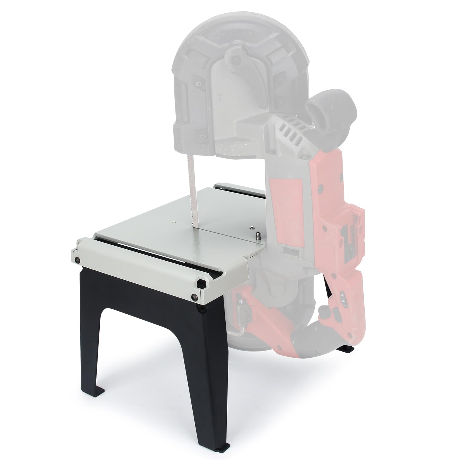 Portable Band Saw Stand Table for Milwaukee Band Saw - Heavy Duty Powder Coated Steel Base (Saw Not Included) | Workshop, Construction Site & DIY Metal Cutting Projects
