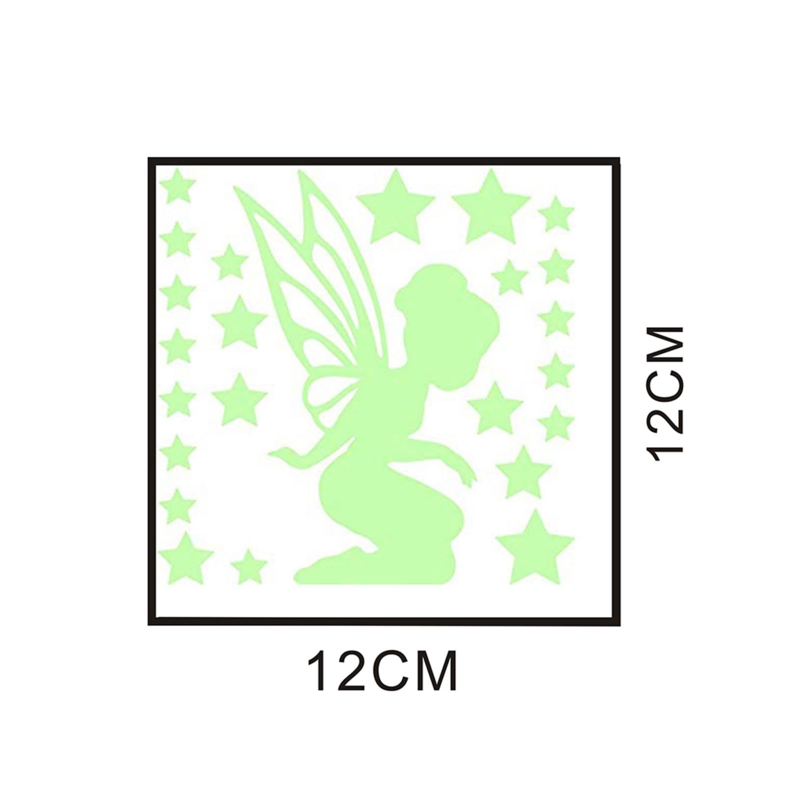 Glowing Fairy Wall Decals - Removable Nursery Decor for Kids Bedroom & Ceiling