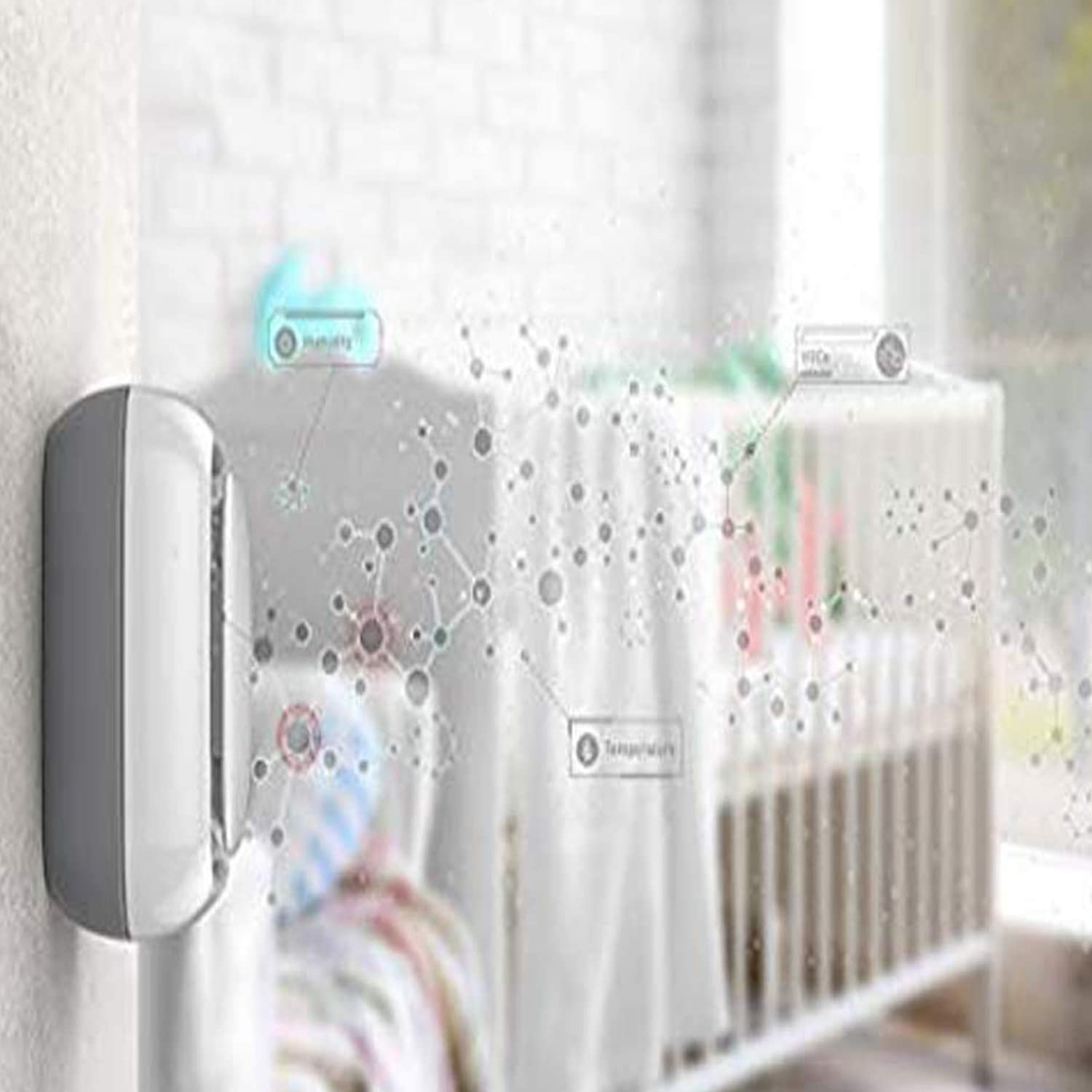 Smart WiFi Baby Monitor with True Crying Detection - Lollipop Cotton Candy HD Camera with Night Vision, 2-Way Audio & Sleep Tracking | Nursery, Bedroom & Travel Use