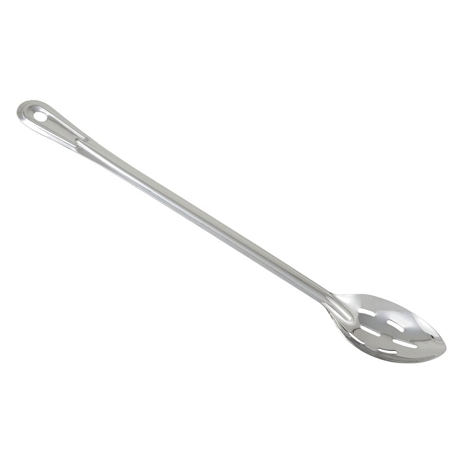 Winco 18 Slotted Basting Spoon - Professional Kitchen Utensil for Cooking, Baking & Serving - Perfect for Basting Turkey, Roasts & Grilling - BSST 18