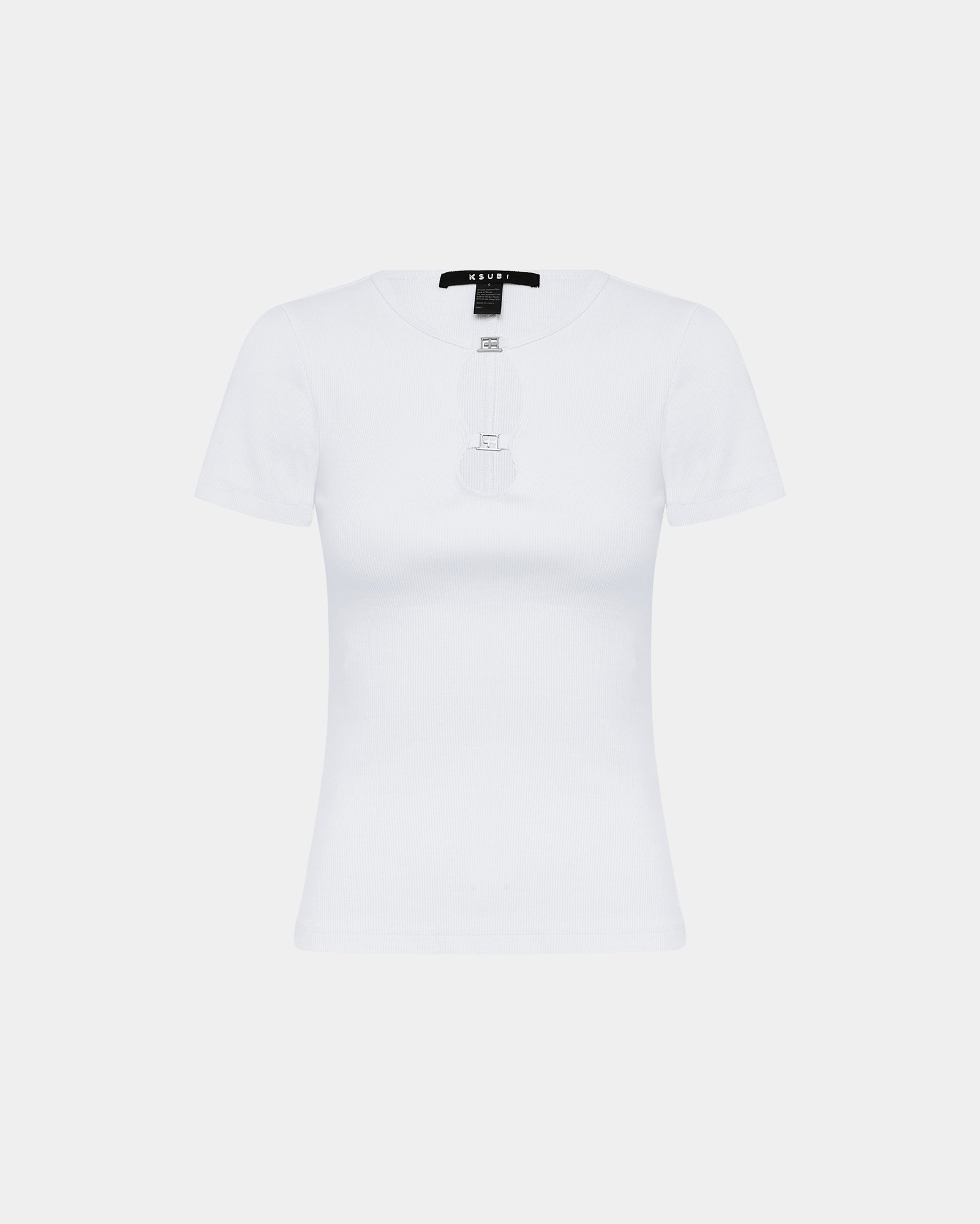 2-Pack Charm Short Sleeve T-Shirts for Women - Soft Cotton Basic Tees - White - Casual Everyday Wear & Layering Outfits