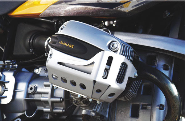 Touratech Aluminum Valve Cover Guards for BMW R1150RT, R1150, R1100GS, R1150GS Adventure - Motorcycle Engine Protection for Off-Road Riding & Adventure Touring
