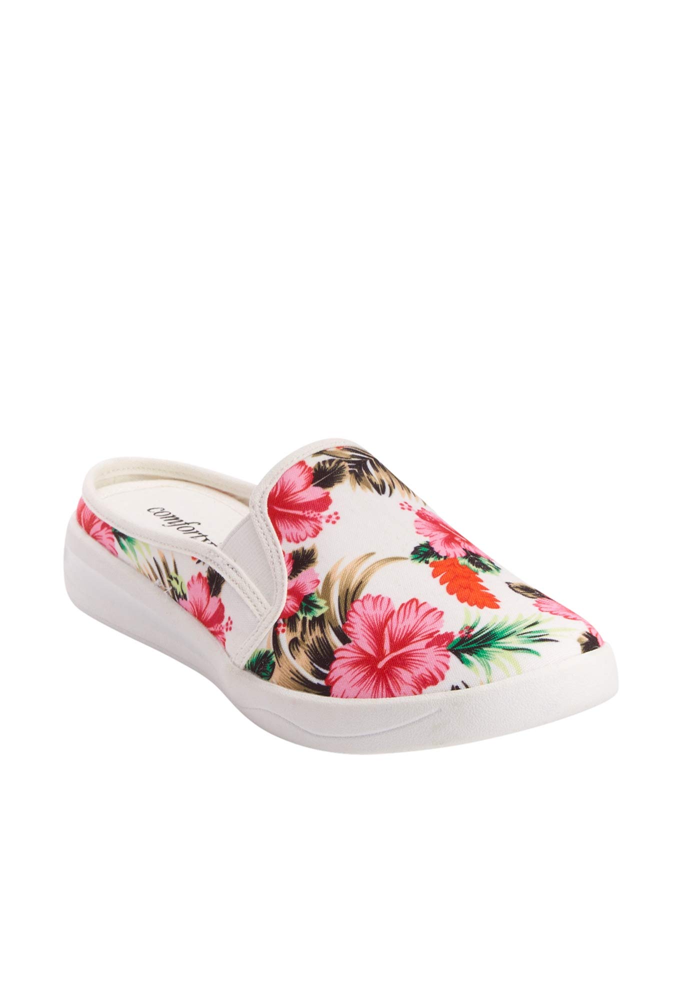 Comfortview Women's Wide Width The Camellia Sneakers - Lightweight Walking Shoes for Women with Arch Support | Perfect for Work, Travel & Everyday Wear