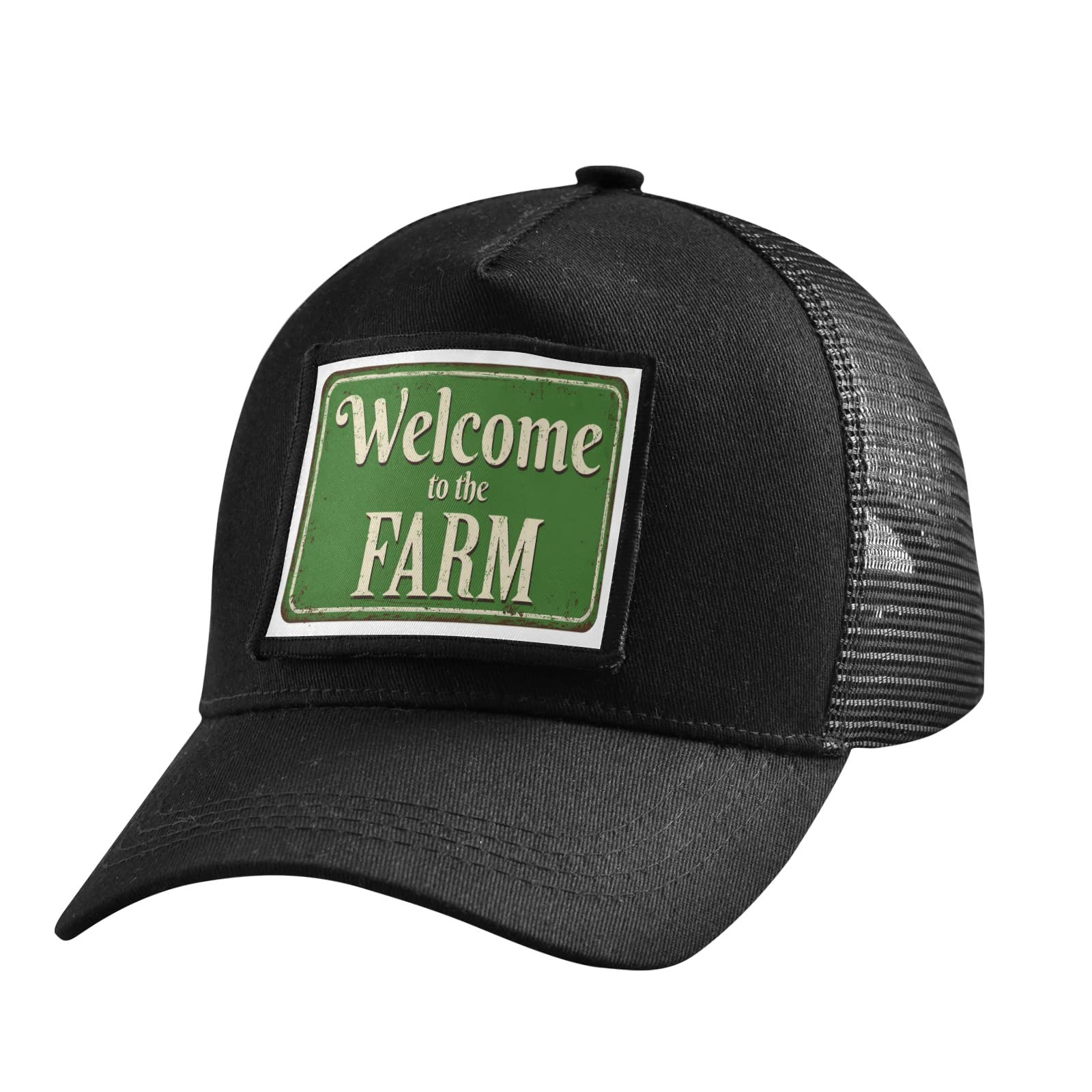 Farm Trucker Hat for Men & Women - Adjustable Snapback Baseball Cap with Mesh Back - Perfect for Outdoor Activities, Farming, and Casual Wear