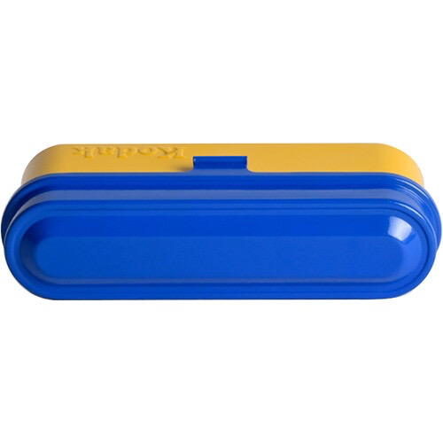 Kodak Steel 135mm Film Case with Blue Lid & Yellow Body - Durable Storage for 35mm Film Rolls, Perfect for Photographers & Film Enthusiasts