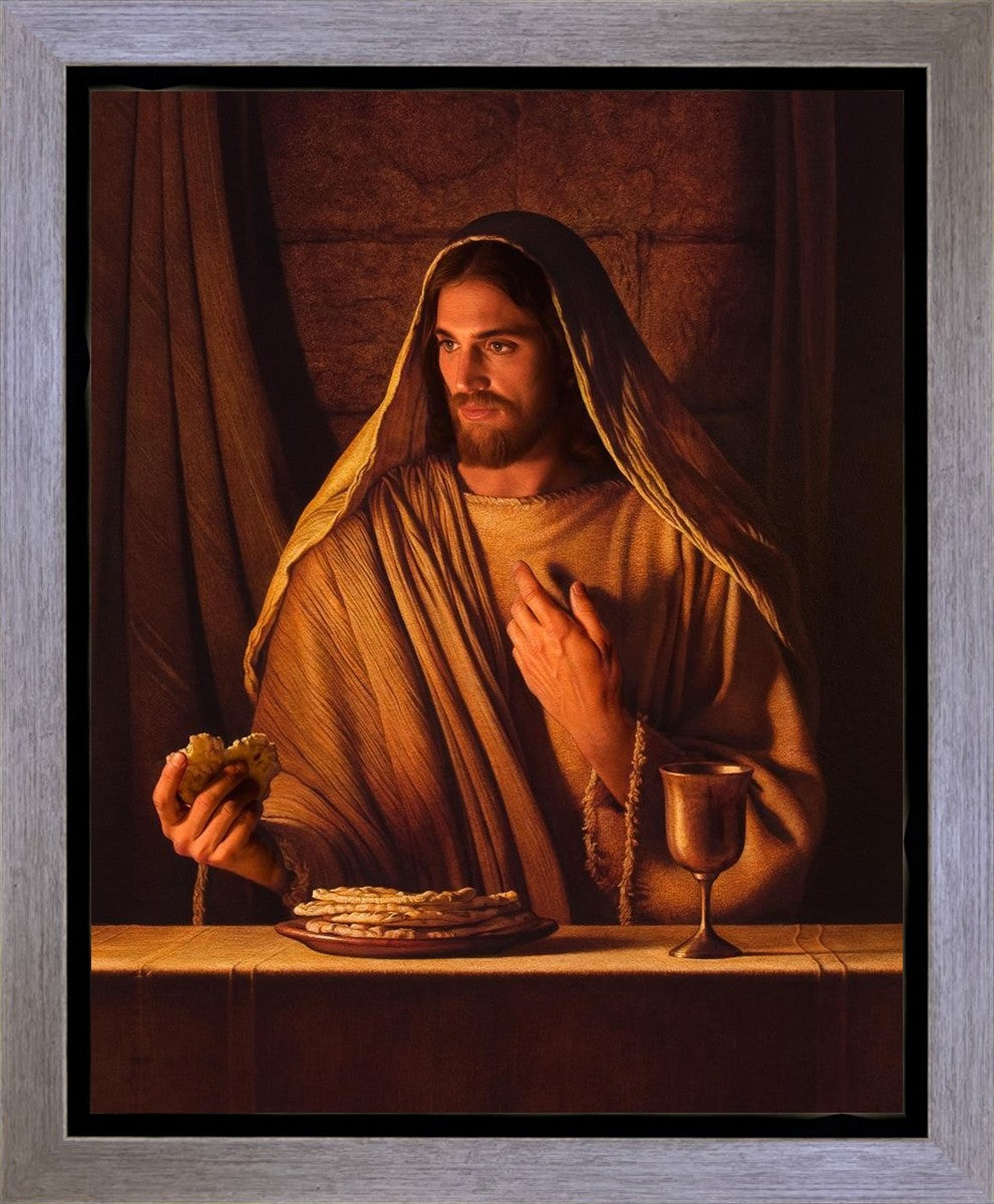 Bread of Life Gallery Wrap Canvas - Inspirational Christian Wall Art for Home, Church & Office Decor - Perfect for Living Room, Bedroom & Prayer Spaces