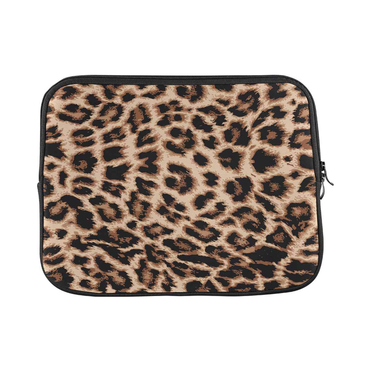 INTERESTPRINT 14 Inch Leopard Print Laptop Sleeve Case - Protective Notebook Computer Pouch Bag for MacBook, Dell, HP (Fits 14-14.1 Inch) - Perfect for Work, School & Travel