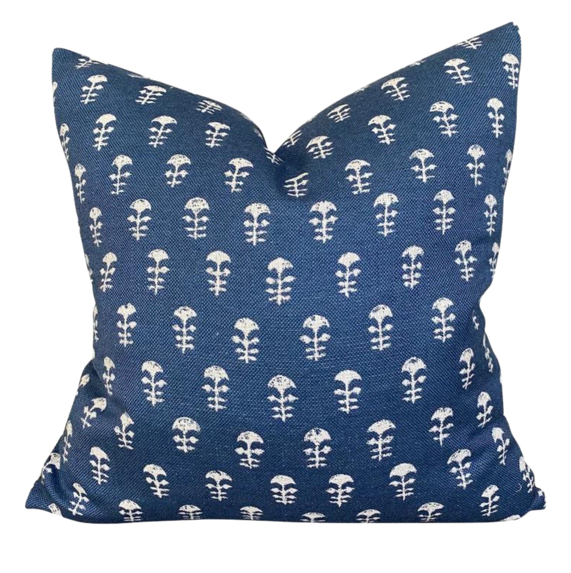Walter G OUTDOOR Pillow Cover Yukka in Atlantic - Waterproof Decorative Cushion Case for Patio, Garden & Poolside - 18x18 Inch Square Outdoor Throw Pillow Cover