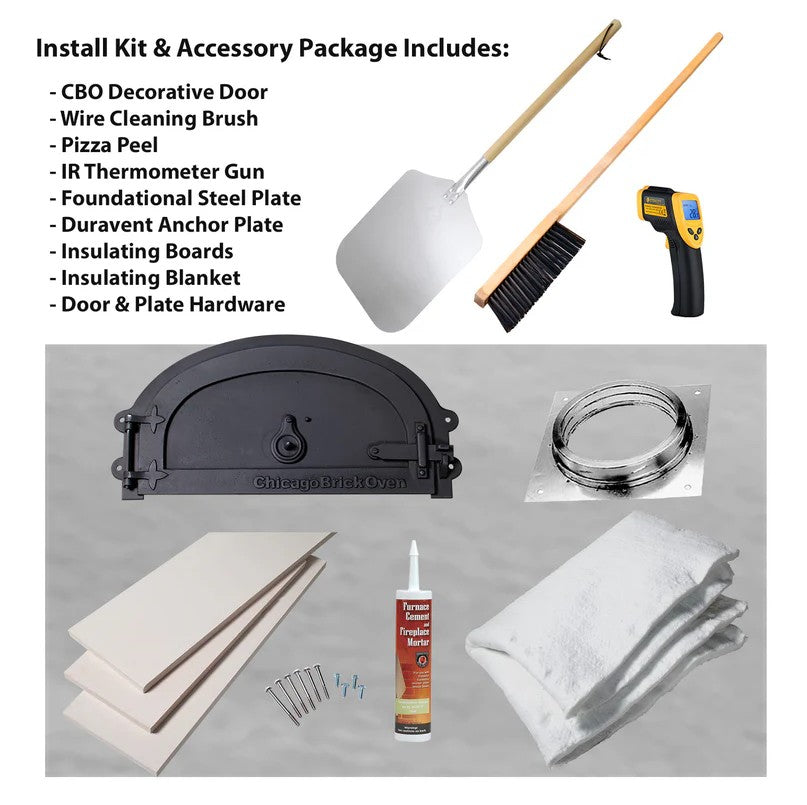 Chicago Brick Oven CBO 500 DIY Wood Fired Pizza Oven Kit - 27