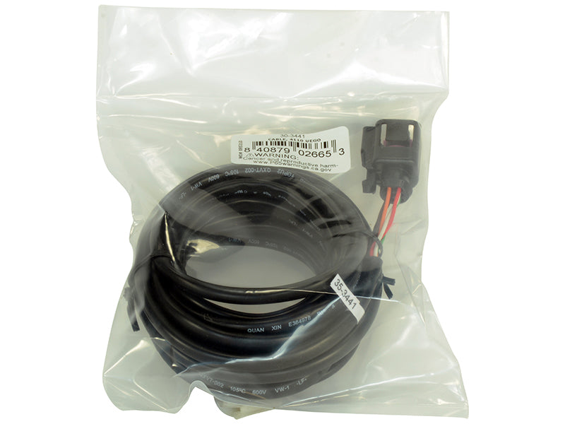 AEM Digital Wideband Gauge Replacement Sensor Harness (30-4110) - Compatible with AEM X-Series Gauges for Accurate Air/Fuel Ratio Monitoring in Performance Tuning & Racing Applications