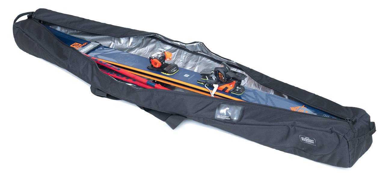 Premium Padded Ski Bag for Single Ski - Waterproof Travel Case with Shoulder Strap for Airplane & Mountain Trips | Durable Protection for Snow Sports Equipment