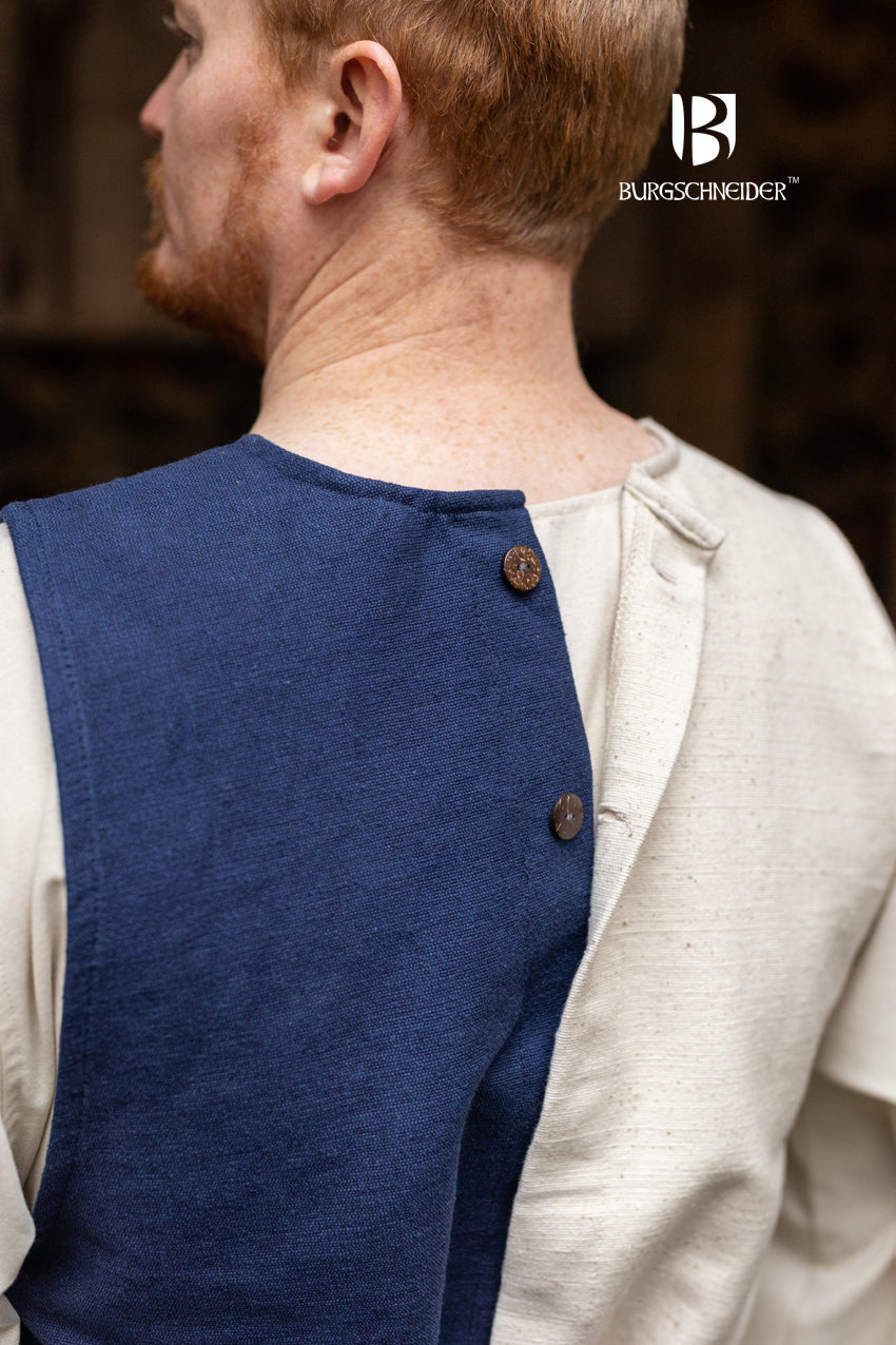 Right Side Tabard Auderic Natural - Premium Medieval Costume Accessory for Renaissance Fairs & LARP Events