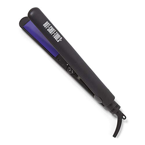 Professional Ceramic Flat Iron with Purple Plates - Fast Heating & Frizz-Free Styling for All Hair Types | Perfect for Home Use, Salons & Travel
