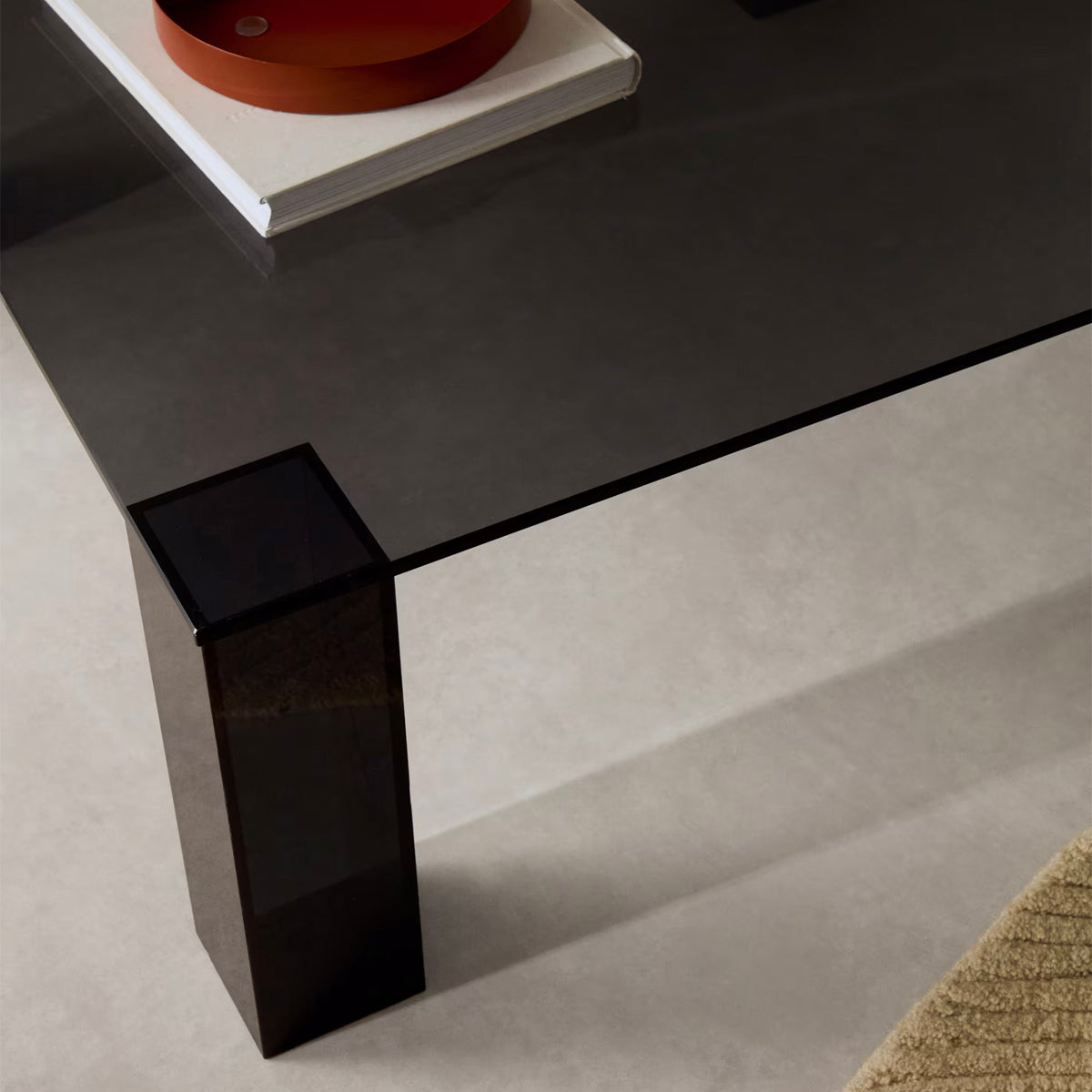 Modern Adularia Glass Square Coffee Table - Stylish & Durable Living Room Centerpiece for Home Decor