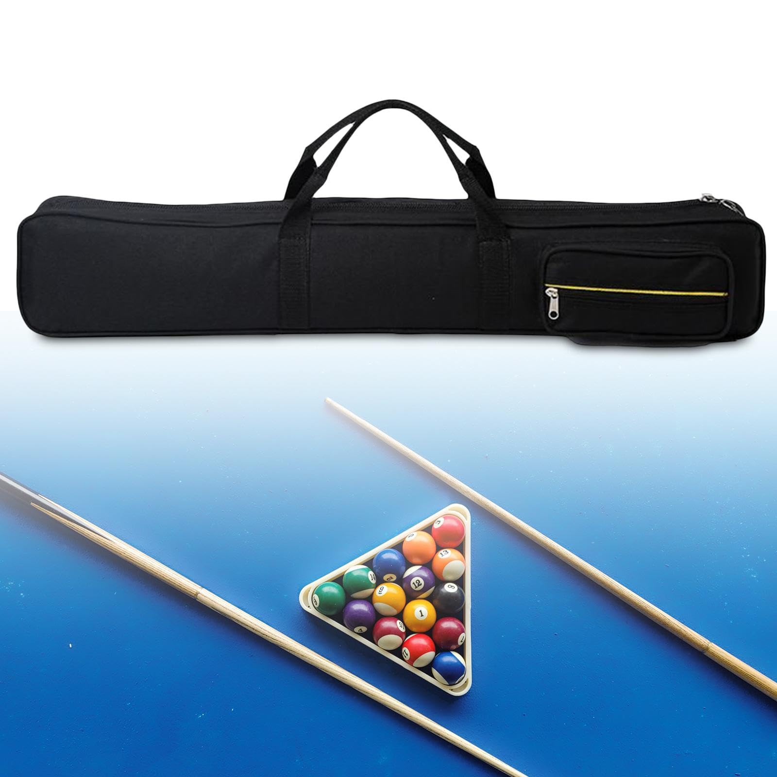 Premium Billiard Pool Cue Case - Durable Anti-Scratch Storage Pouch for Pool Sticks & Accessories | Perfect for Home, Bar & Professional Tournament Use