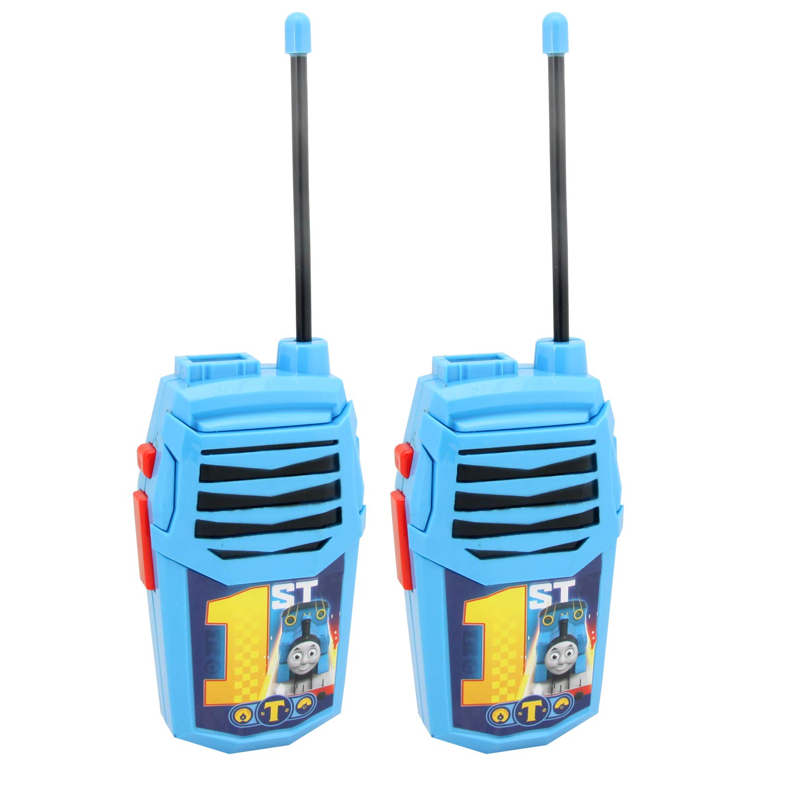 Thomas and Friends Kids Walkie Talkies - 2 Pack with 1000ft Range, Safe Flexible Antenna, Easy Power Switch & Belt Clip | Perfect for Outdoor Adventures, Backyard Play, and Family Camping Trips