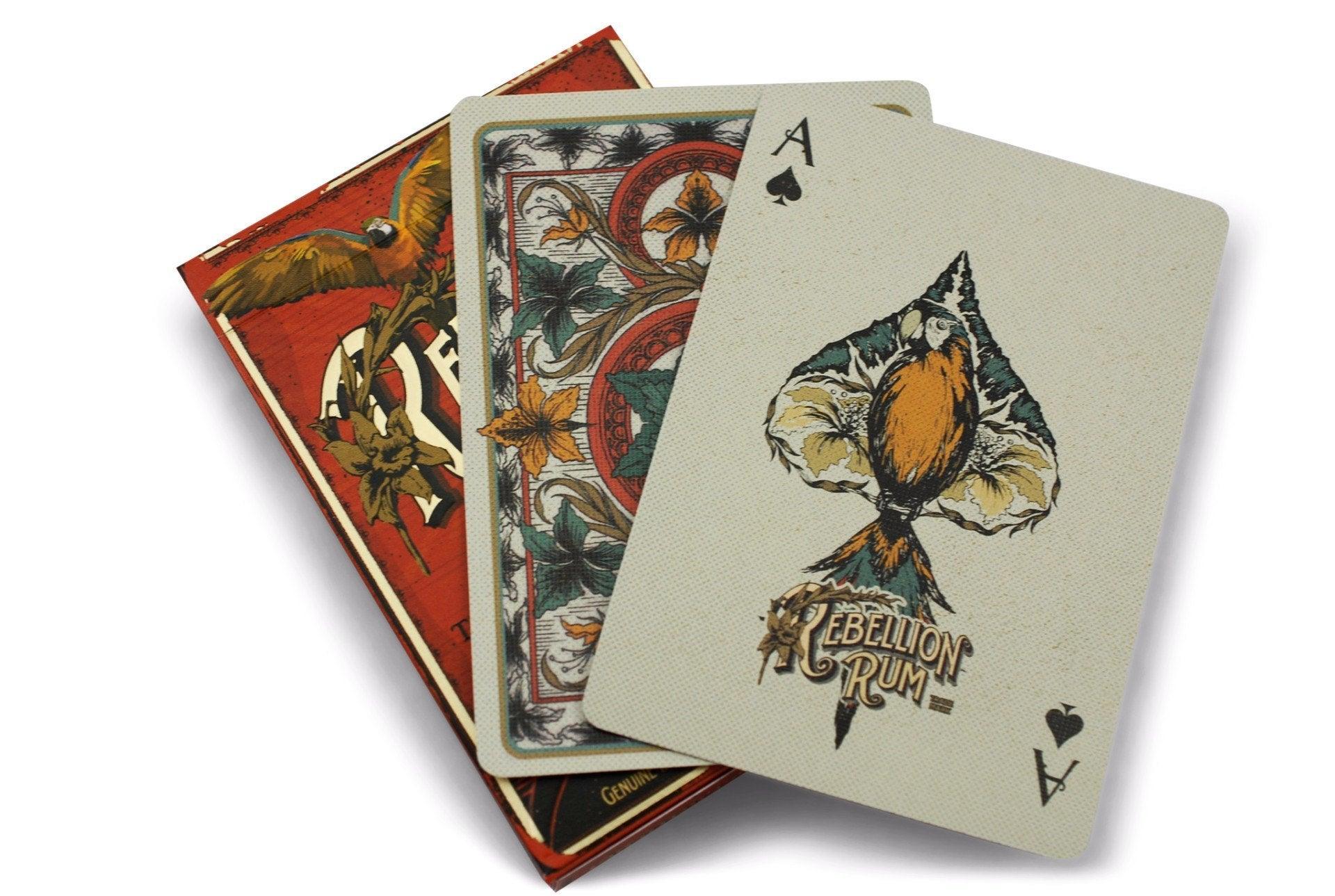 Rebellion Rum Themed Playing Cards - Premium Deck for Poker, Magic Tricks & Game Nights - Perfect for Parties, Gifts & Collectors