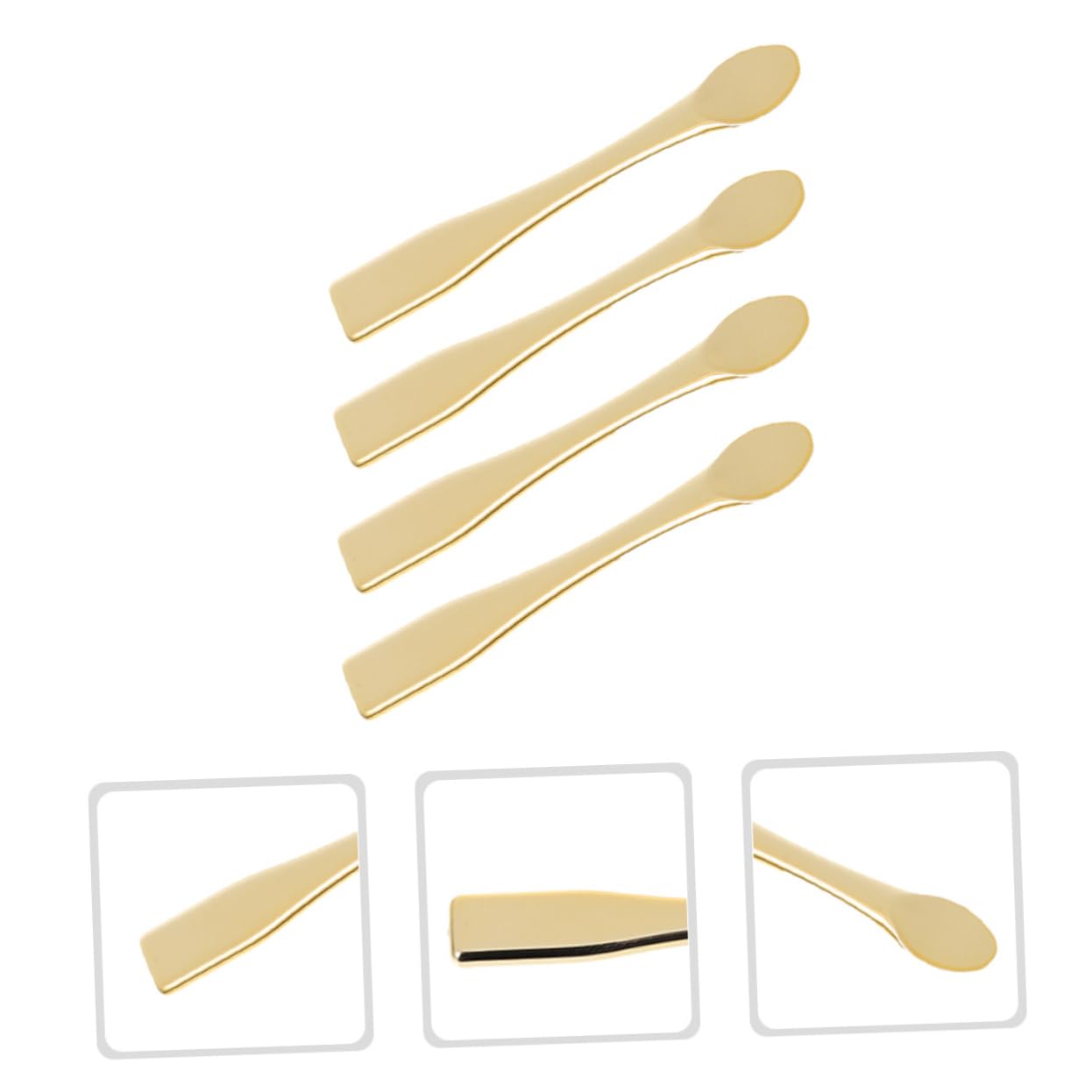 60 Pcs Mini Makeup Spatulas - Cosmetic Face Spoons & Cream Applicators for Skincare, Foundation, Lip Balm | Perfect for DIY Beauty, Travel Kits & Salon Use