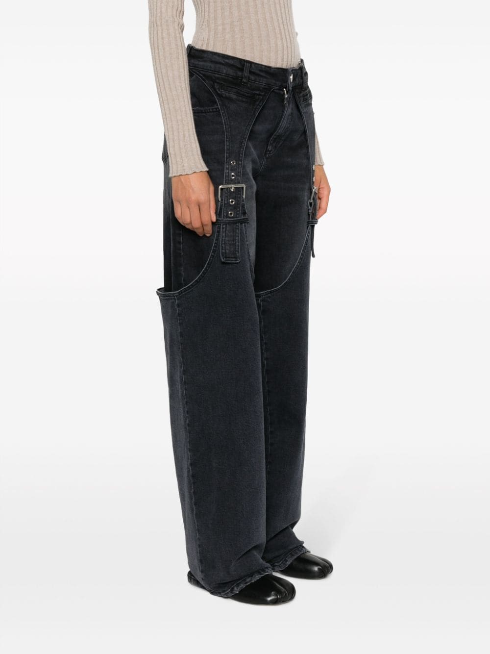 Blumarine Women's Black High Waist Skinny Jeans - Stretch Denim Pants for Casual Wear & Night Out