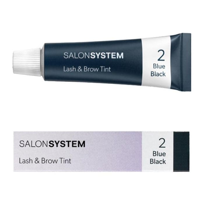 Salon System Lashtint Blue/Black Lash & Brow Tint - 15ml (0227214) | Professional Semi-Permanent Dye for Eyebrows & Eyelashes | Perfect for Salon Use & At-Home Beauty Care