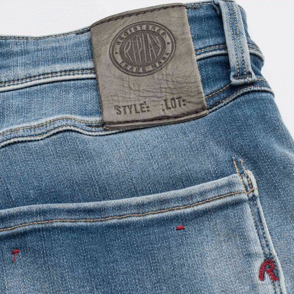 Replay Anbass Hyperflex Stretch Jeans for Men - Comfortable Slim Fit Denim Pants for Casual Wear & Everyday Outfits