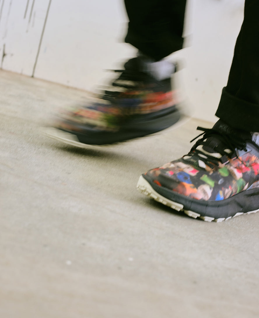 Men's 450 Dirt Hiking Shoes - Ultra Heavy Duty & Palm Graphic Design | Multi/Black Color | Perfect for Outdoor Adventures, Trail Hiking & Mountain Climbing
