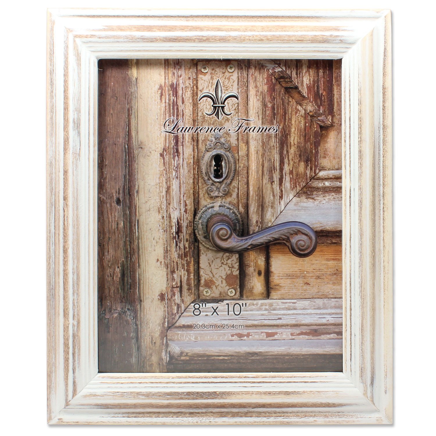 8x10 White Wash Maple Picture Frame - Lawrence Frames for Home Decor