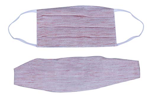 MAJIK Reusable Cotton Face Mask with Adjustable Headband for Women & Girls - Breathable & Comfortable for Daily Use, Workouts, and Travel