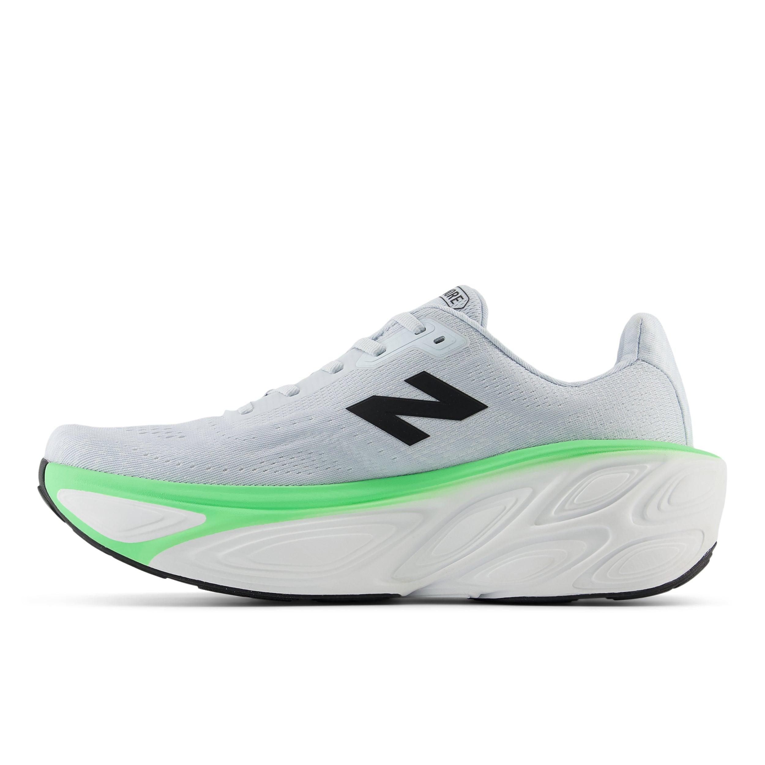New Balance Men's Fresh Foam X More v5 Running Shoes - Lightweight Cushioned Sneakers for Jogging & Gym Workouts (Ice Blue/Electric Jade/Black) | Perfect for Marathon Training & Everyday Comfort
