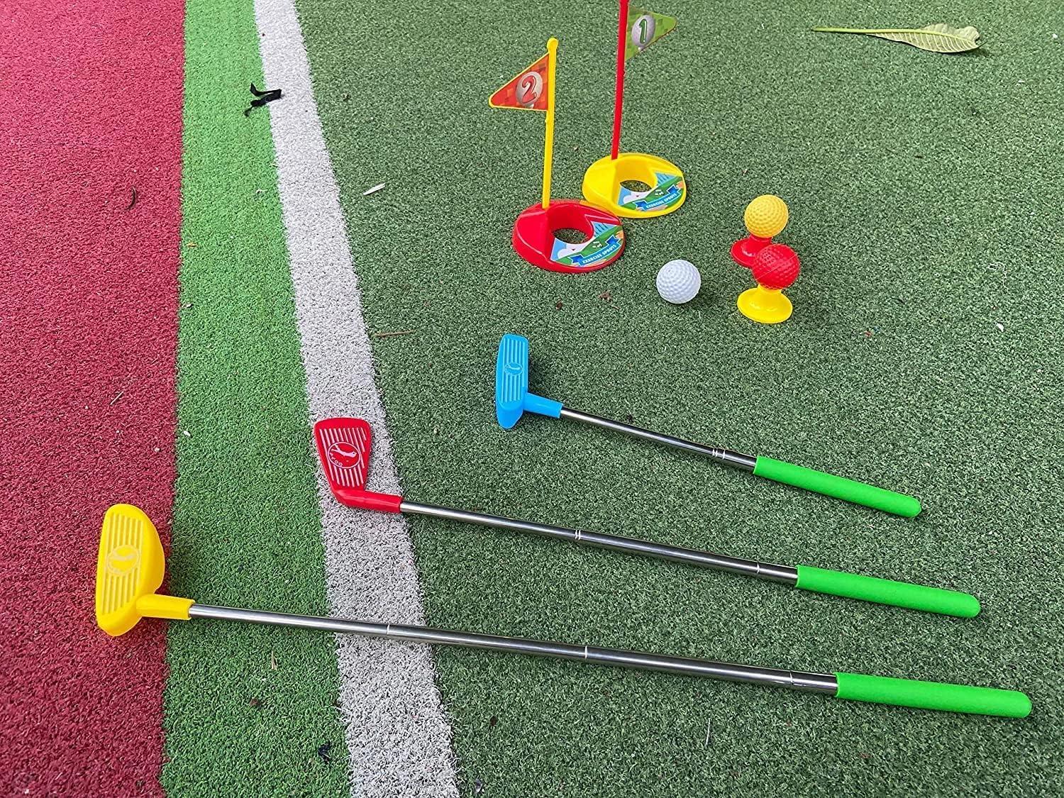 Best Kids Golf Set for Toddlers - 12 Mini Golf Balls, Outdoor Sports Toy Set for Children - Perfect for Backyard Play, Birthday Gifts & Family Fun Activities