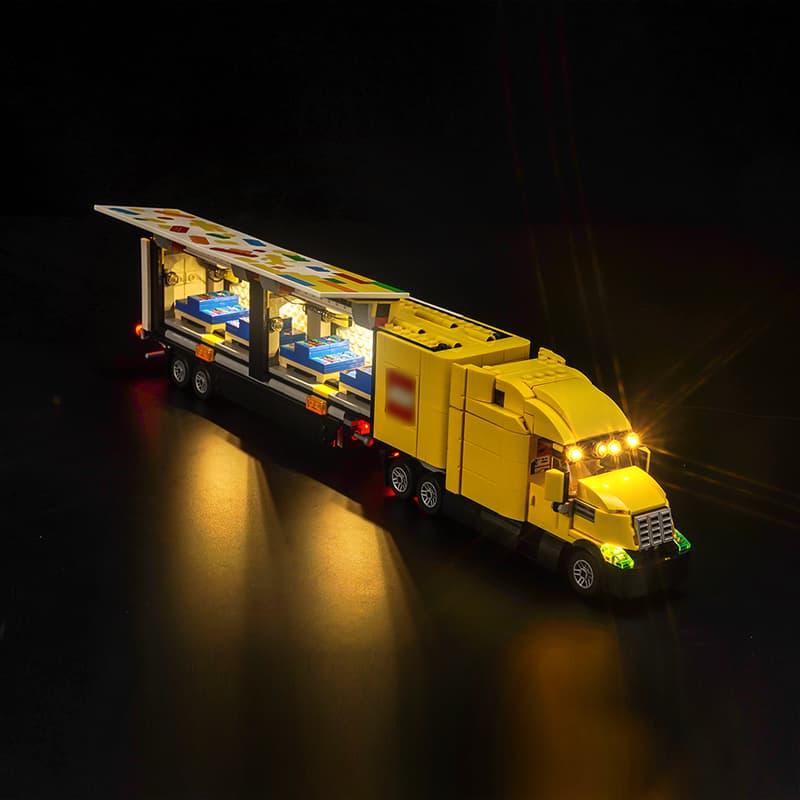 LEGO City Yellow Delivery Truck 60440 Light Kit - DIY Lighting Set for LEGO Models | Enhance Your LEGO City Display & Nighttime Play