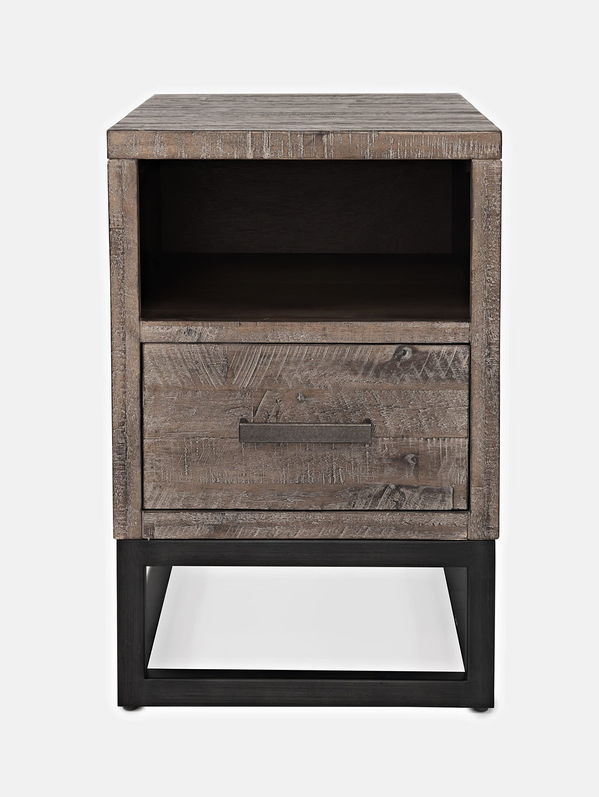 Jofran East Hampton USB Charging Station End Table - Modern Nightstand with 4-Port USB Hub for Bedroom, Living Room & Office - Perfect for Charging Phones, Tablets & Devices