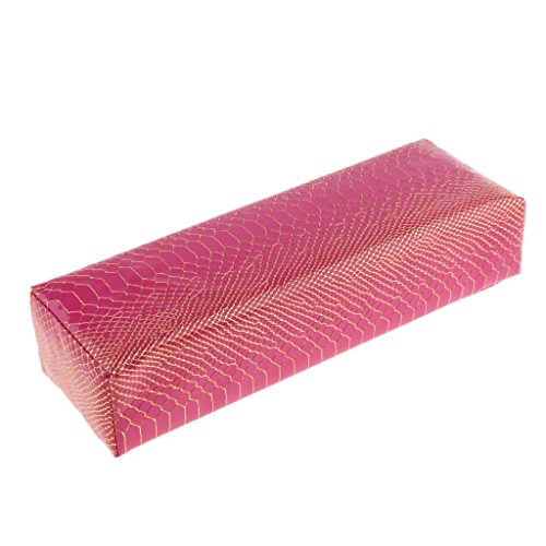 Siah Pro Nail Art Manicure Cushion Pillow - Rose Red Hand Wrist Rest Support for Gel Polish, Acrylic Nails & Nail Extensions - Perfect for Salon Professionals & Home Manicures