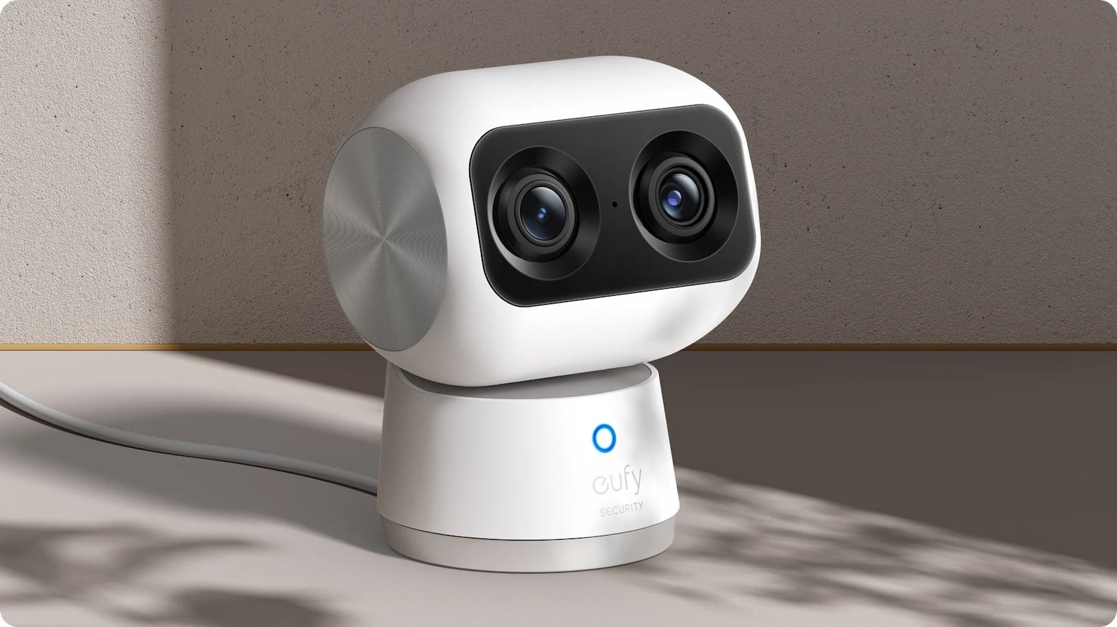 S350 Dual Lens 4K PTZ Zoom Indoor Security Camera - 360° Coverage, Night Vision, Motion Tracking for Home & Office Surveillance