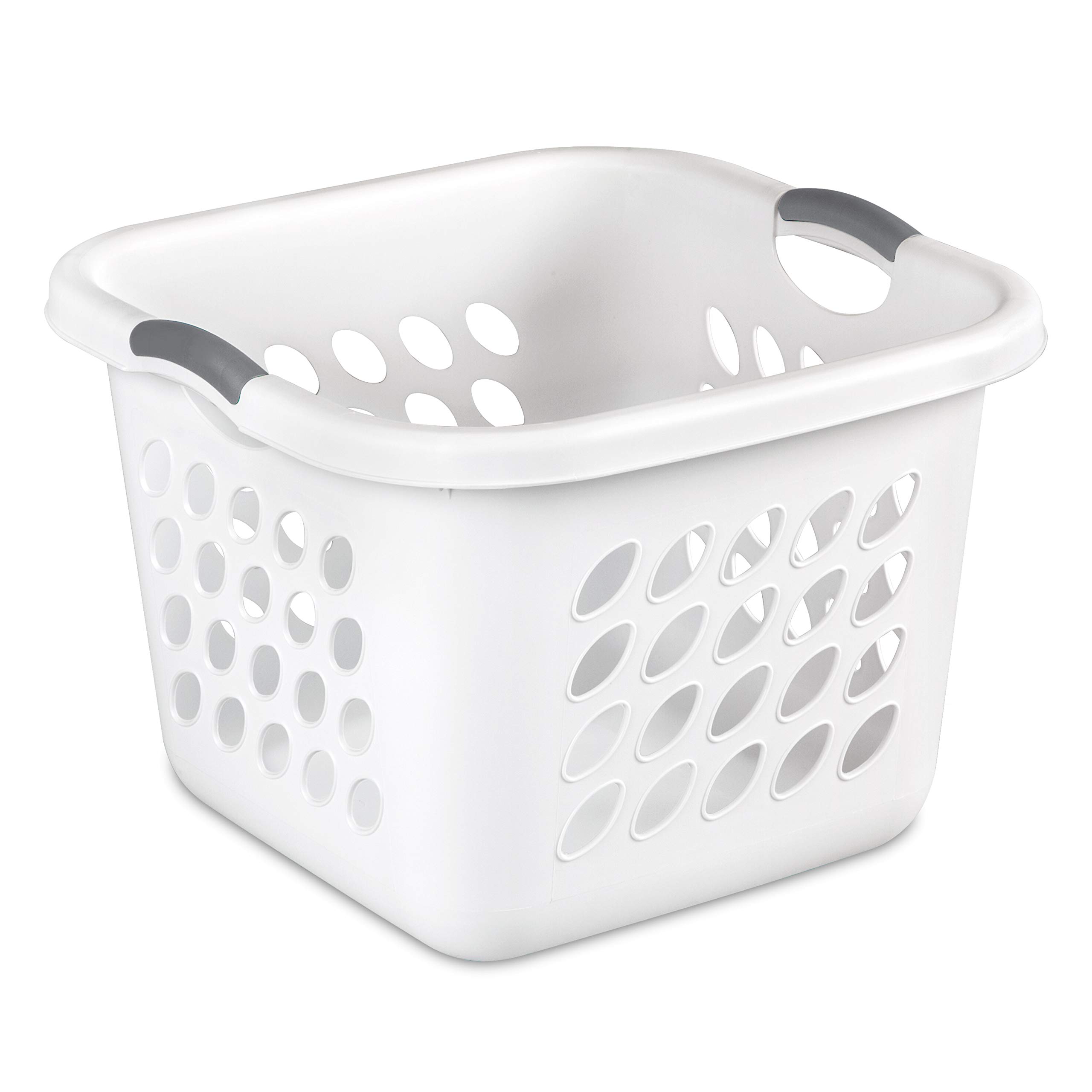Sterilite Laundry Hampers with Lids (53 Liter) & Hip Hold Laundry Baskets (44 Liter) - 6-Pack Set for Home, Dorm, or Apartment Organization | Space-Saving Clothes Storage Solution